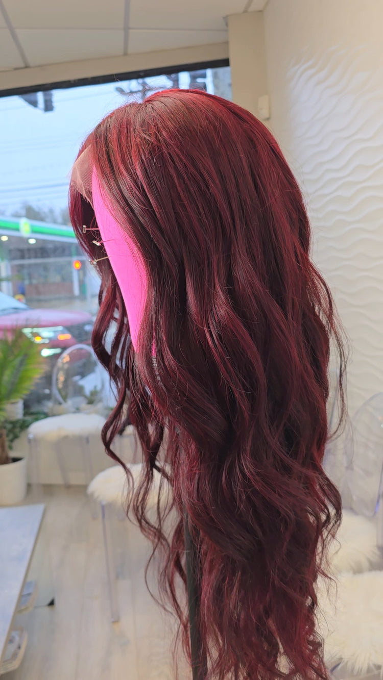 Burgundy Glueless Body Wave Wig